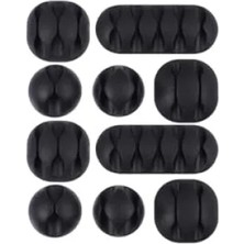 Hakay 10'lu Kablo Klipsi Düzenleyici - Yapışkanlı