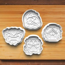 Hobist Uyuyan ve Rüya Gören Tatlı Köpek Seti Kurabiye ve Şeker Hamuru Kalıbı