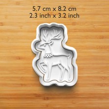 Hobist Yılbaşı Yeniyıl Sevimli Geyik Kurabiye ve Şeker Hamuru Kalıbı