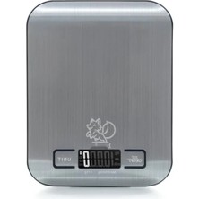 Hakay Hassas Dijital Mutfak Tartısı - Paslanmaz Çelik Yüzey, 5 kg Kapasite