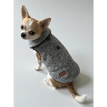 Hakay Yumuşak Polar Kışlık Köpek Yeleği, Düğmeli Tasarım, Bej