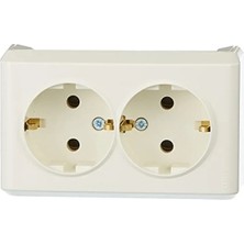 Hakay Krem Ikili Topraklı Priz - Güvenilir ve Dayanıklı