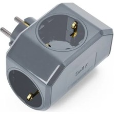 Hakay Üçlü Topraklı Priz, Çarpma Karşıtı Örtücü ile