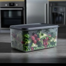 Hakay No Frost Silikon Yumuşak Kapalı Saklama Kabı 3150 ml