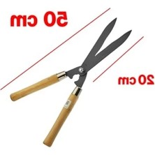 Hakay Eğri Çim Budama Makası, 50 cm Keskin Metal Bıçak