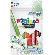 Hakay Canlı Renklerde Keçeli Kumaş Boya Kalemi - 10'lu Set