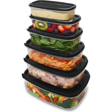 Hakay 6'lı Çok Amaçlı Saklama Kabı Seti, Iç Içe Geçebilen, Bpa Free