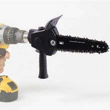 Hakay Matkap Uyumlu Zincirli Dal Budama Testeresi - Ahşap Kesme Aparatı