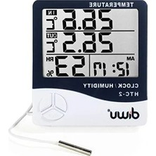 Hakay Termometre ve Nem Ölçer Saat Takvim