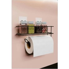 Hakay Yapışkanlı Metal Organizer Raf - Banyo ve Mutfak Için