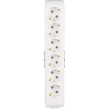 Hakay 6'lı Topraklı Priz - Klemensli ve Pratik Kullanım