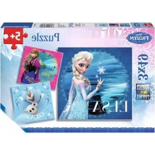 Hakay Disney Frozen Temalı Puzzle - 3X49 Parça