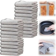 Hakay Yeniden Kullanılabilir Telli Bulaşık Bezi Seti - 6 Adet