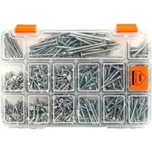 Hakay 555 Parça Vida Seti, 12 Çeşit Sunta Vidası, Organizer ile