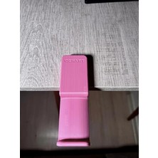 Hakay Ergonomik Kulaklık Standı, Kaydırmaz Keçeli, Pembe Renk