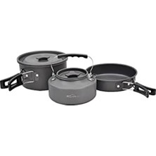 Hakay Renkli Tencere Tava Çaydanlık Seti - 3 Parça