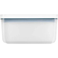 Hakay Yarı Şeffaf Vakumlu Saklama Kabı M Boyut - Akdeniz Mavisi