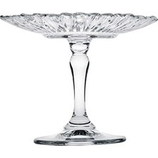 Hakay Ayaklı Cam Servis Tabağı