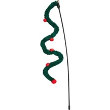 Hakay Noel Temalı Interaktif Kedi Oyun Oltası, Zilli ve Tüylü