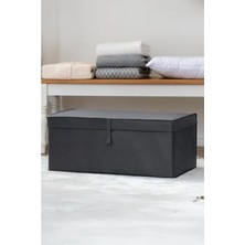 Hakay Lüks Çok Amaçlı Saklama Kutusu, Antrasit (Mega Plus Boy 70 x 40 x 30)