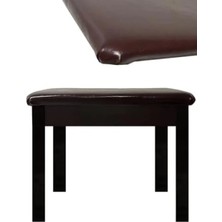 Hakay Gizli Bölmeli Kahverengi Piyano Taburesi (32X54X48)