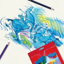 Hakay Sulu Boya Kalemi Seti - 24 Renk, Fırça ve Kalem Hediyeli