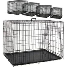 Hakay Siyah Metal Kedi ve Köpek Kafesi, 120X75X84 cm