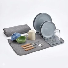 Hakay Mikrofiber Su Emici Bulaşıklık Matı, 37X60 Cm, Kaymaz