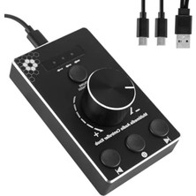 Hakay USB Ses Kontrol Düğmesi, Tek Tıkla Sessiz ve Üç Modlu Ayar