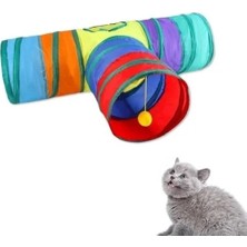 Hakay Katlanır Polyester Kedi Tüneli Oyun Alanı