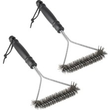 Hakay 30 cm Paslanmaz Çelik Izgara Fırçası - 2 Adet Set