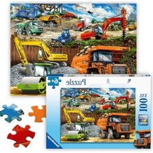 Hakay 100 Parça Kamyon Temalı Puzzle