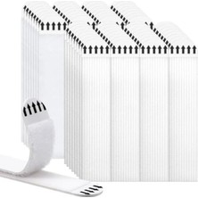 Hakay Kendinden Yapışkanlı Beyaz Cırt Cırt Bant, 4 Çift, Güçlü Yapışma