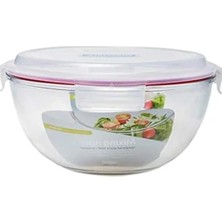 Hakay 4000 ml Kapasiteye Sahip Yuvarlak Cam Saklama Kabı