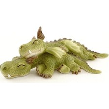 Hakay Mini Ejderhalar Heykelciği, Yeşil Renkli