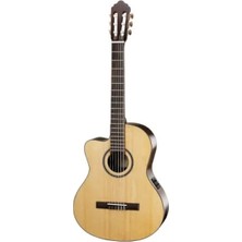 Hakay Doğal Maun Ağacından Çantasız Elektro Klasik Gitar