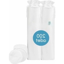 Hakay 200 Adet Yuvarlak Makyaj Temizleme Pamuğu - %100 Saf Premium Kalite
