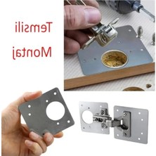 Hakay 8 Adet Dolap Kapak Taş Menteşe Tamir Kiti - 8x8.5 cm