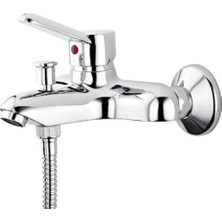 Hakay Duvardan Montajlı Krom Banyo Bataryası – Seramik Kartuşlu