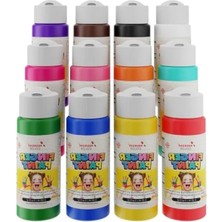 Hakay 12 Renkli Parmak Boyası Seti 12X60ML