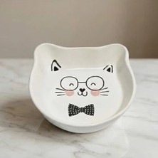 Hakay Kedi Şeklinde Seramik Ödül Kabı - 200 ml Kapasiteli