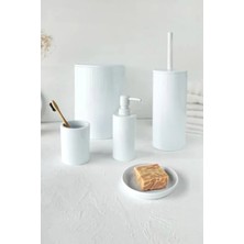 Hakay 5'li Banyo Seti - Beyaz, Sade ve Şık Tasarım