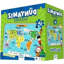 Hakay Eğitici Dünya Haritası Puzzle, 24 Parça
