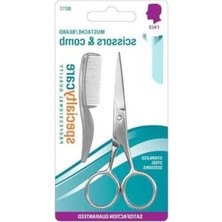 Hakay Profesyonel Bıyık Makası ve Tarağı Seti - Kolay Kullanım