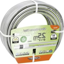 Hakay 25 Metrelik Gümüş Renkli Pvc Bahçe Hortumu - Uv Dayanıklı