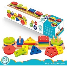 Hakay Ahşap Geometrik Şekiller Seti - 5'li