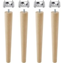 Hakay Ahşap Mobilya Için 30 cm M8 Civatalı Koltuk ve Masa Ayağı Seti (8'li)