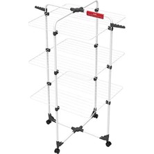 Hakay Çelik Dikey Çamaşır Askılığı - 30 Metre Kurutma Alanı, Kompakt Tasarım