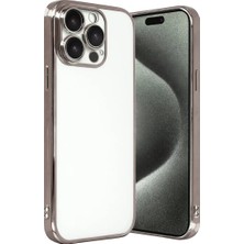 CT Stones Newface Apple iPhone 15 Pro Max Razer Lensli Silikon - Titan Gri