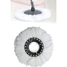 Hakay Yuvarlak Mop Yedek Başlık - Döner Başlıklı Paspas Yedeği